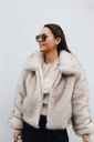 Veste faux fur Frankie Beige 