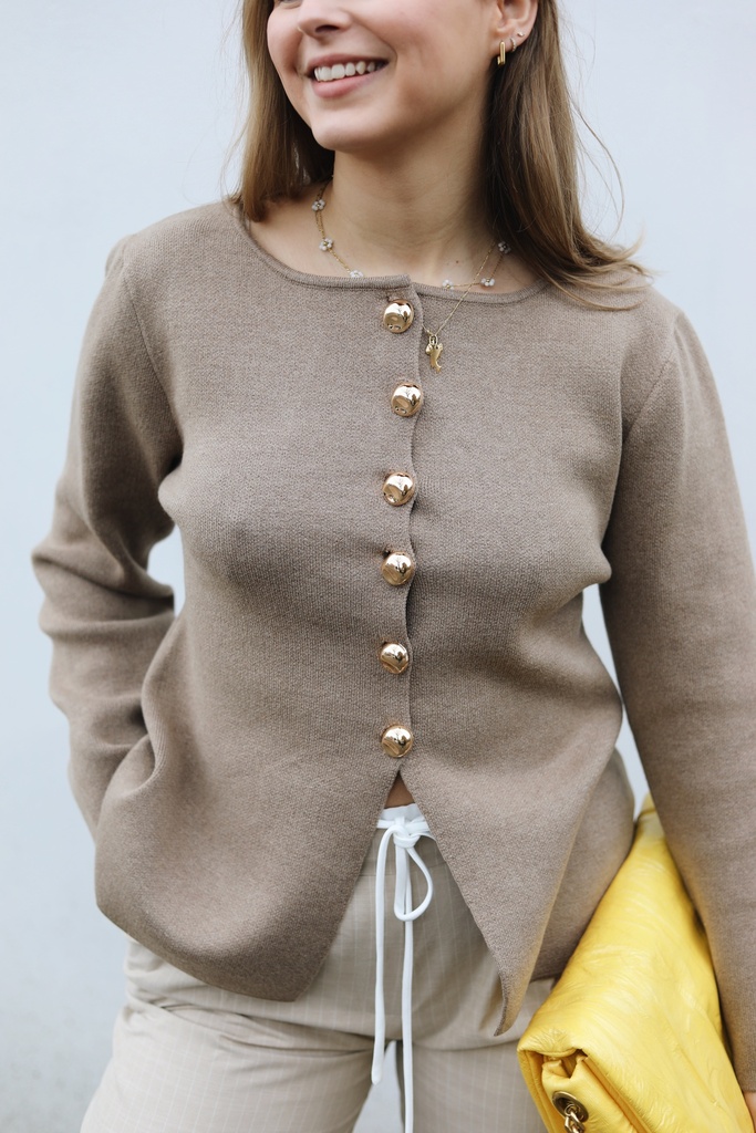 Pull Francesca (taupe) (M/L)