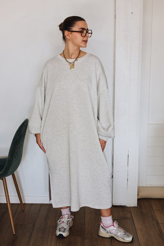 Robe Sweaty (gris clair)