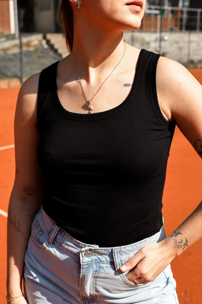 Top Bérangère (noir) (S-M)