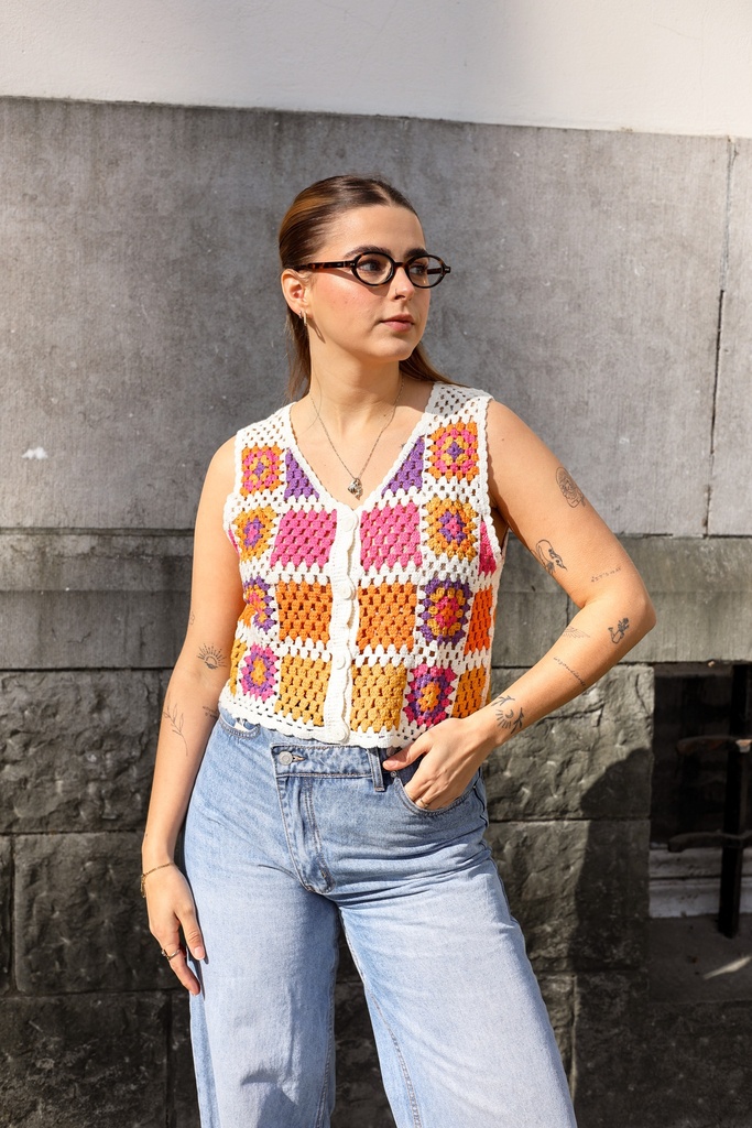 Haut crochet Cassiopé