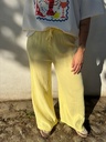 Pantalon gaze de coton Isa (jaune)