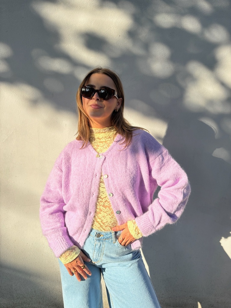 Cardigan Lala lilas
