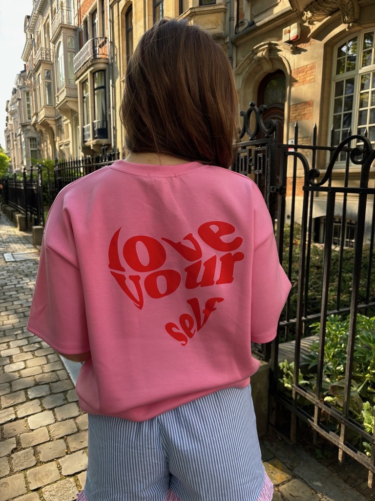T-shirt loose Love Yourself