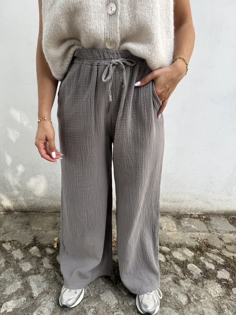 Pantalon gaze de coton Amalfi