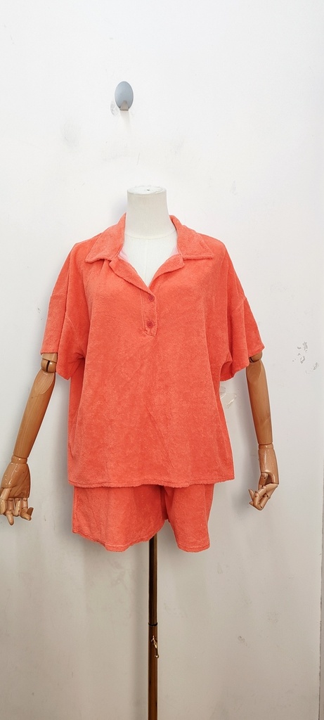 Ensemble éponge Lou (corail)