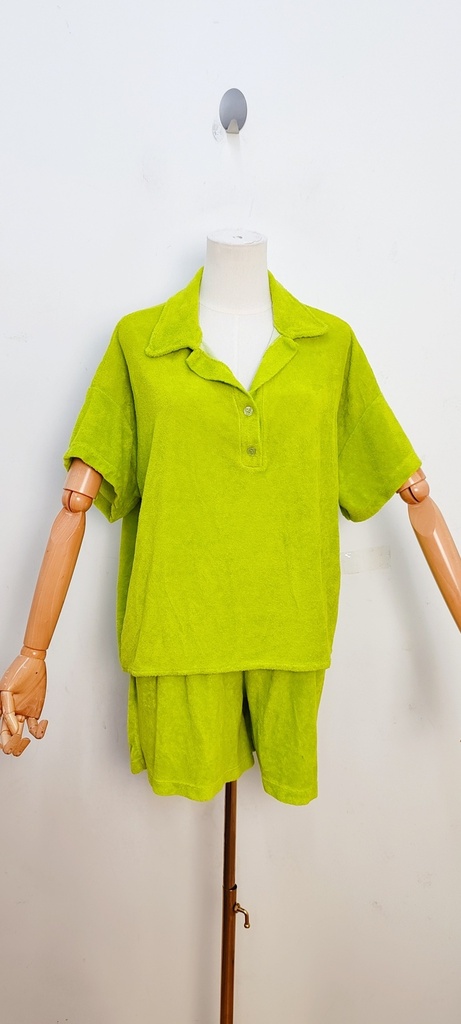 Ensemble éponge Lou (vert anis) 