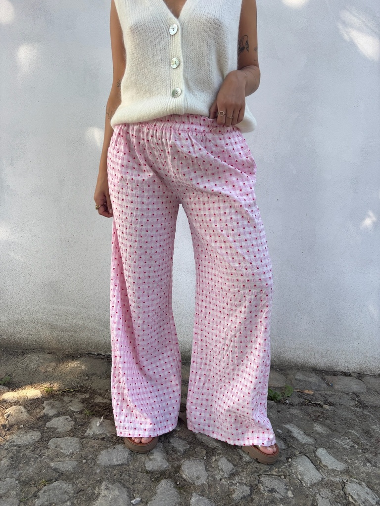 Pantalon Heart (rose)