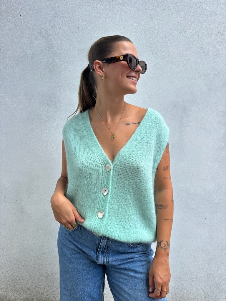 Débardeur Géraldine (vert d'eau)