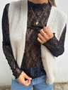 T-shirt dentelle Deva (noir)