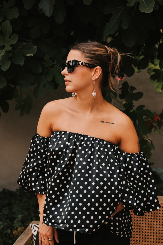 Top Polka (noir) (Taille 1)