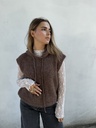 Pull sans manche mohair Romy (choco) 