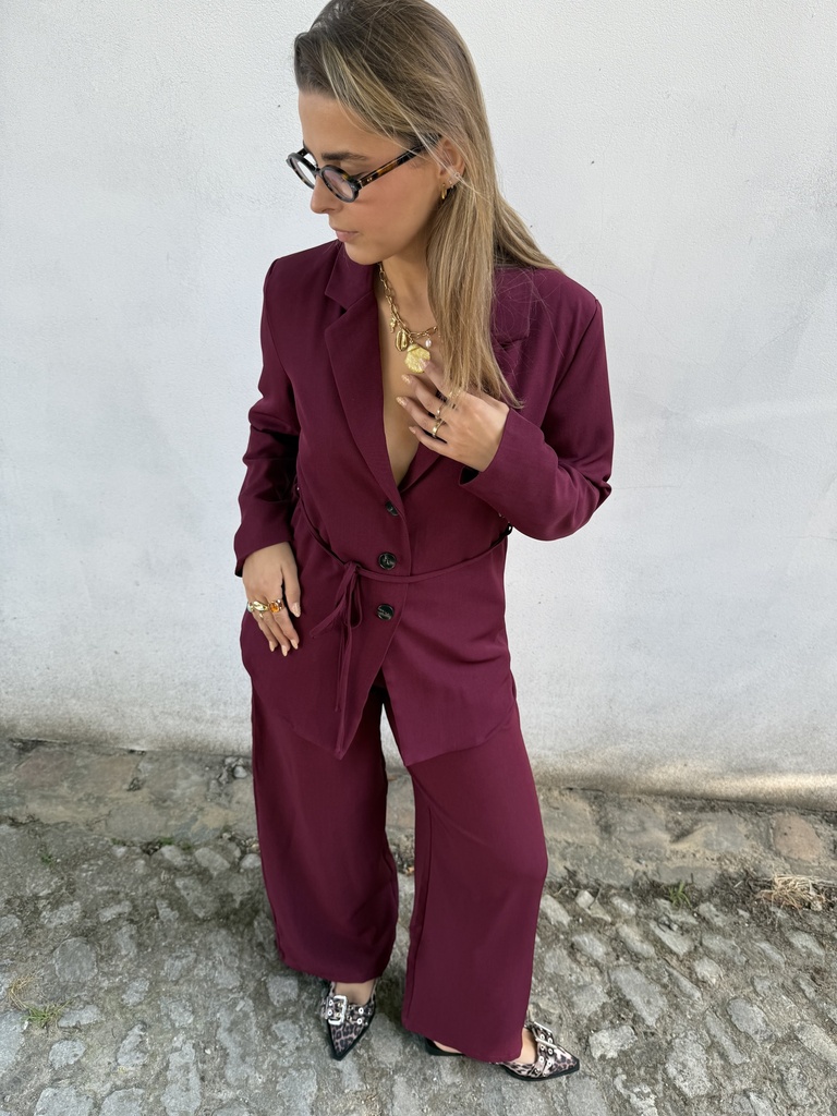 Ensemble tailleur Burgundy  (S)