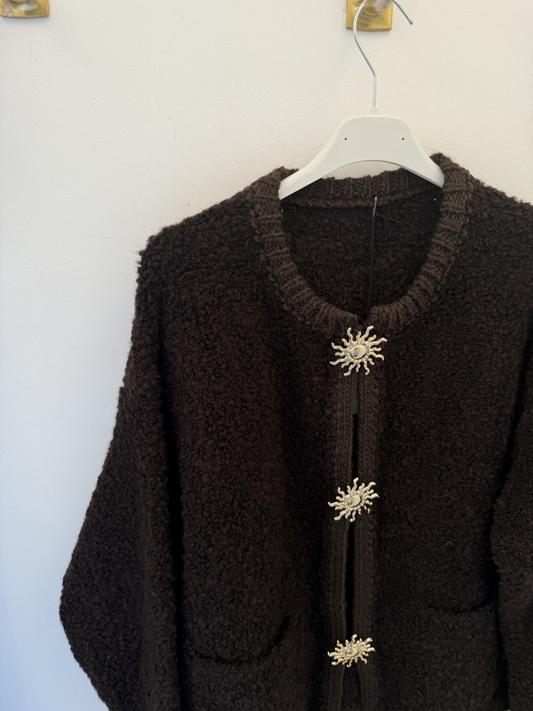 Cardigan Sun (chocolat)