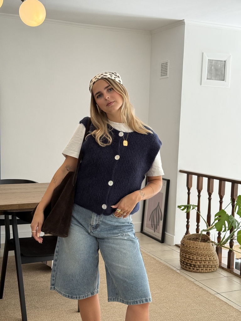 Débardeur Alpaga Luma (marine)