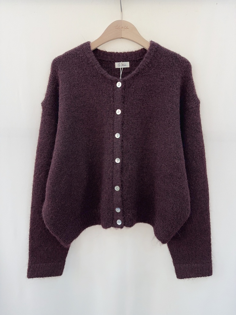 Cardigan Lala (prune)