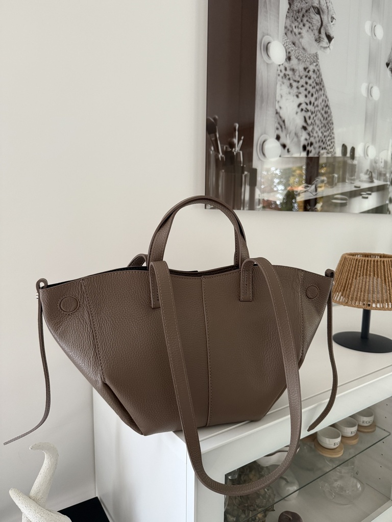 Sac Pol (cuir taupe)