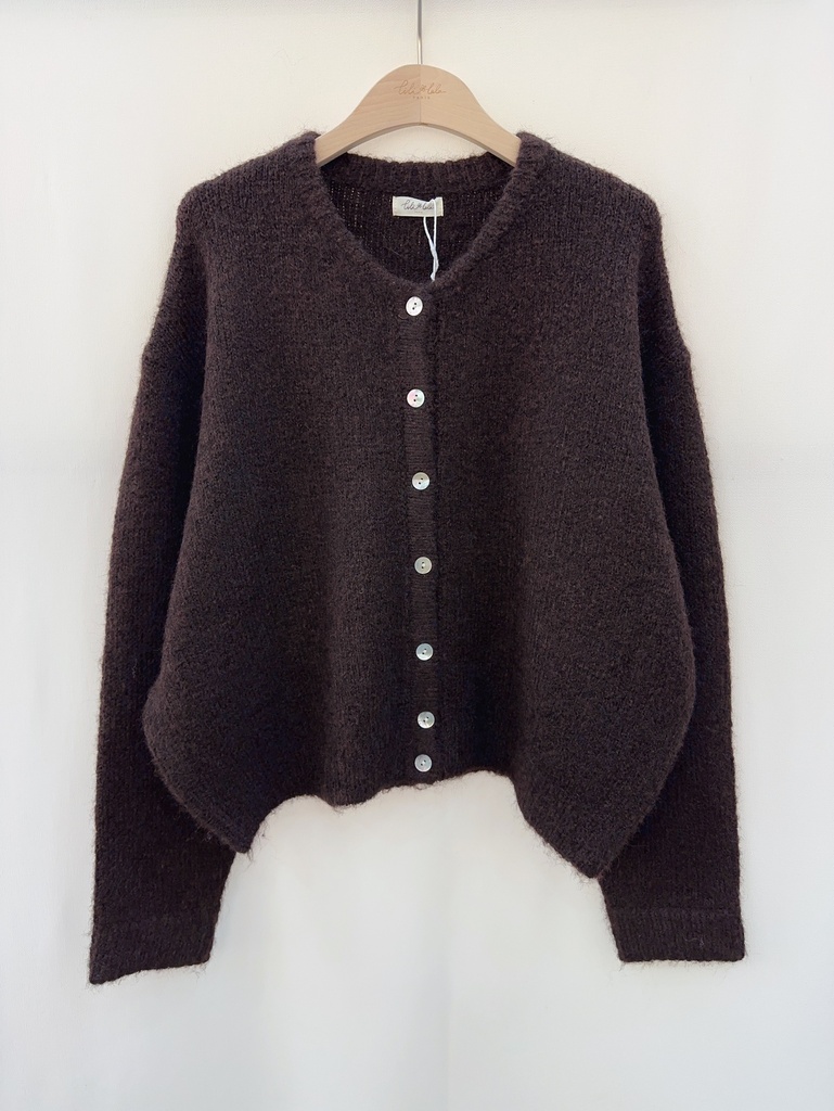 Cardigan Lala (chocolat)
