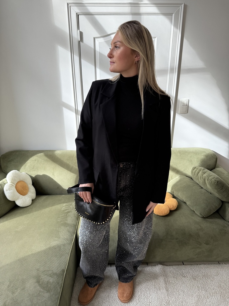Blazer noir oversize Sanaé 