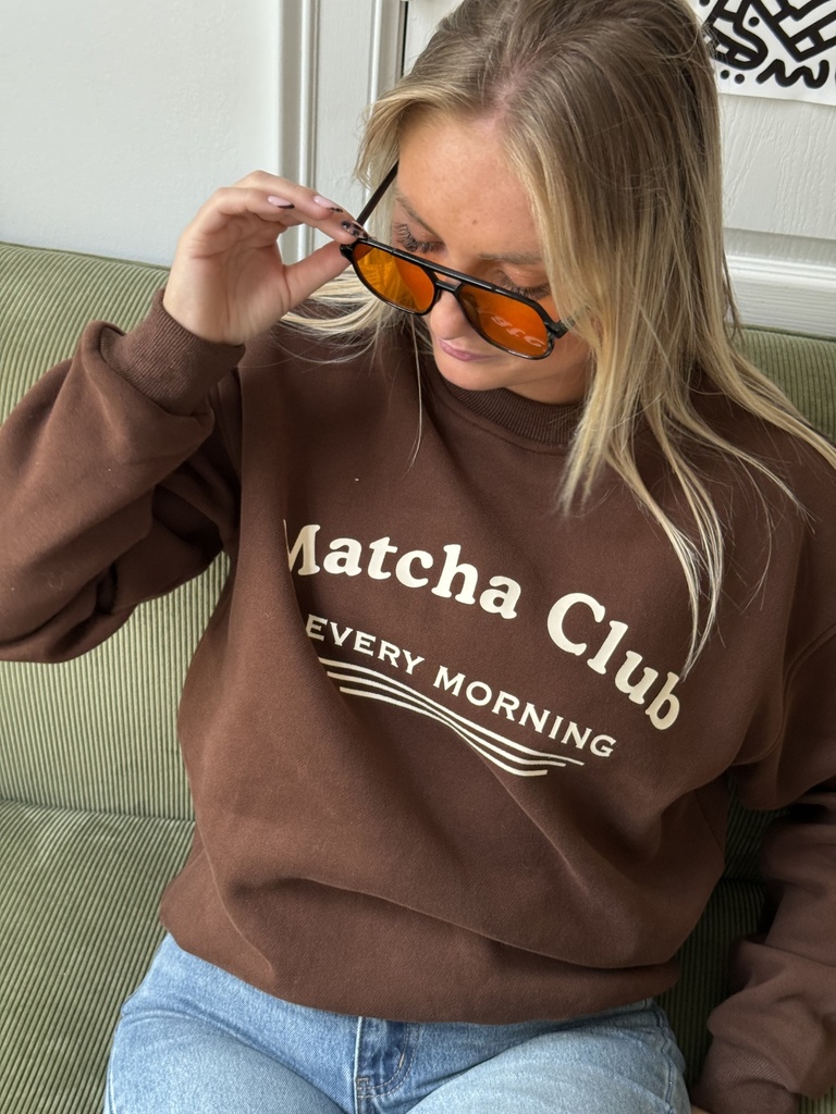 Sweatshirt Matcha Club (choco) (M/L)