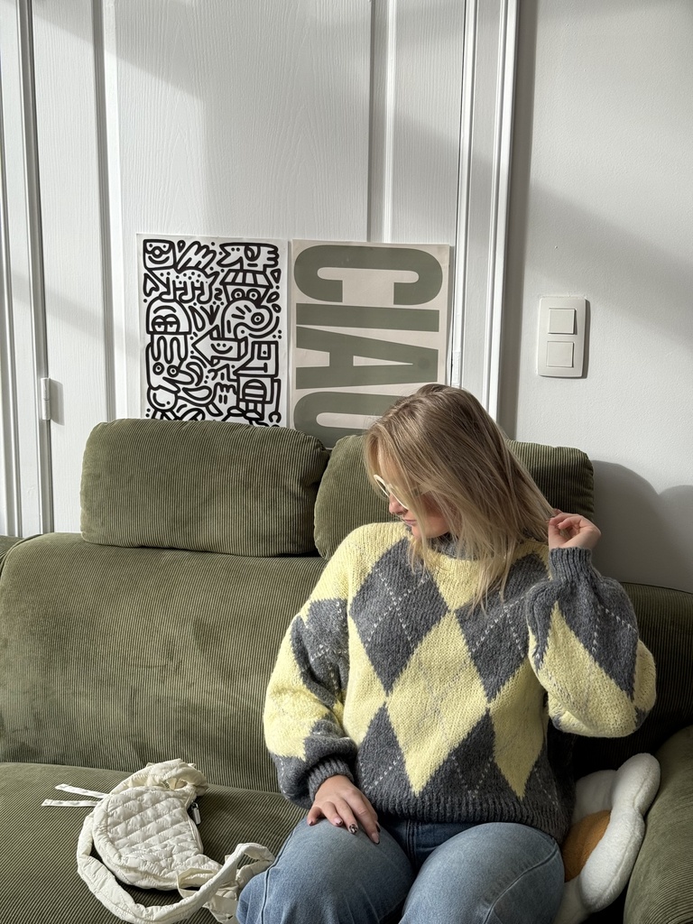 Pull Jack (gris/jaune)