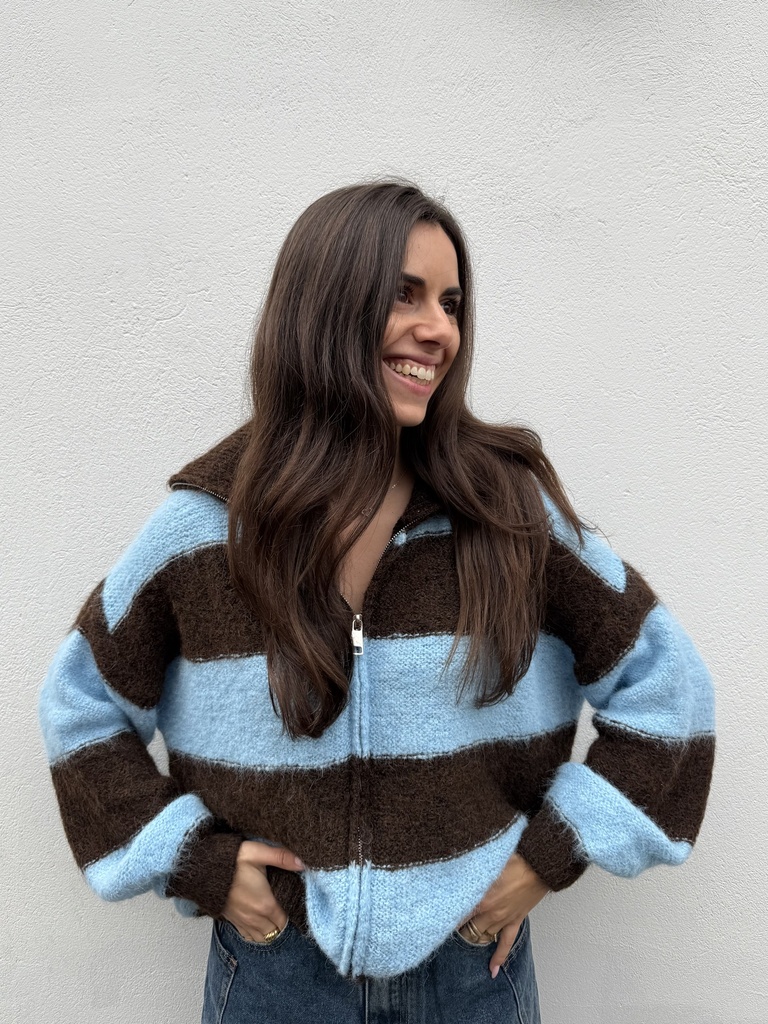 Pull tirette Melissa (choco/bleu)