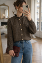 Chemise en jeans Léopard
