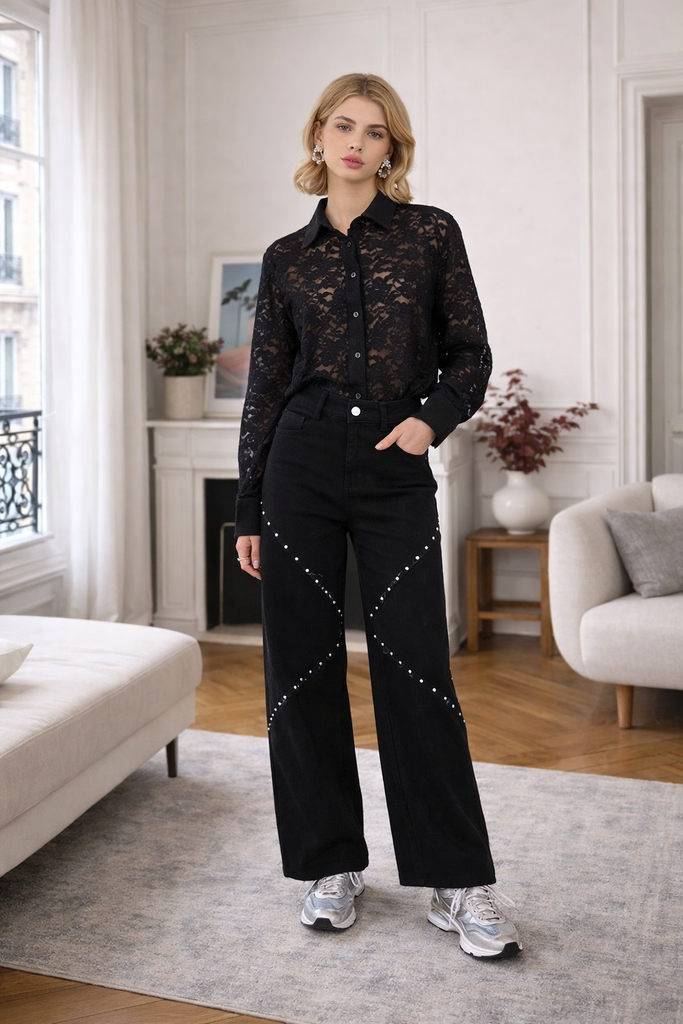 Jeans noir Cameron (XL)