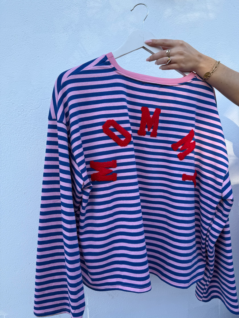 Marinière MOMMY (marine/rose)