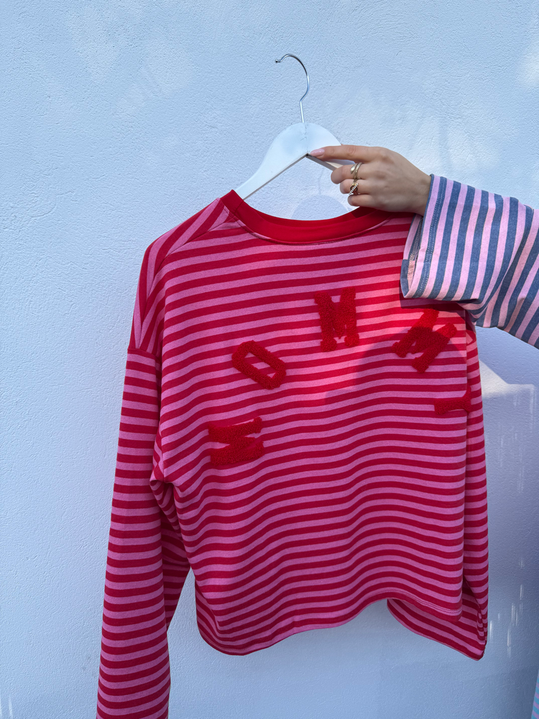 Marinière MOMMY (rouge/rose)