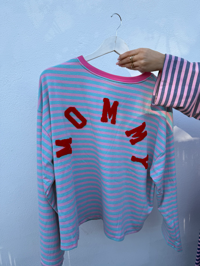 Marinière MOMMY (turquoise/rose)