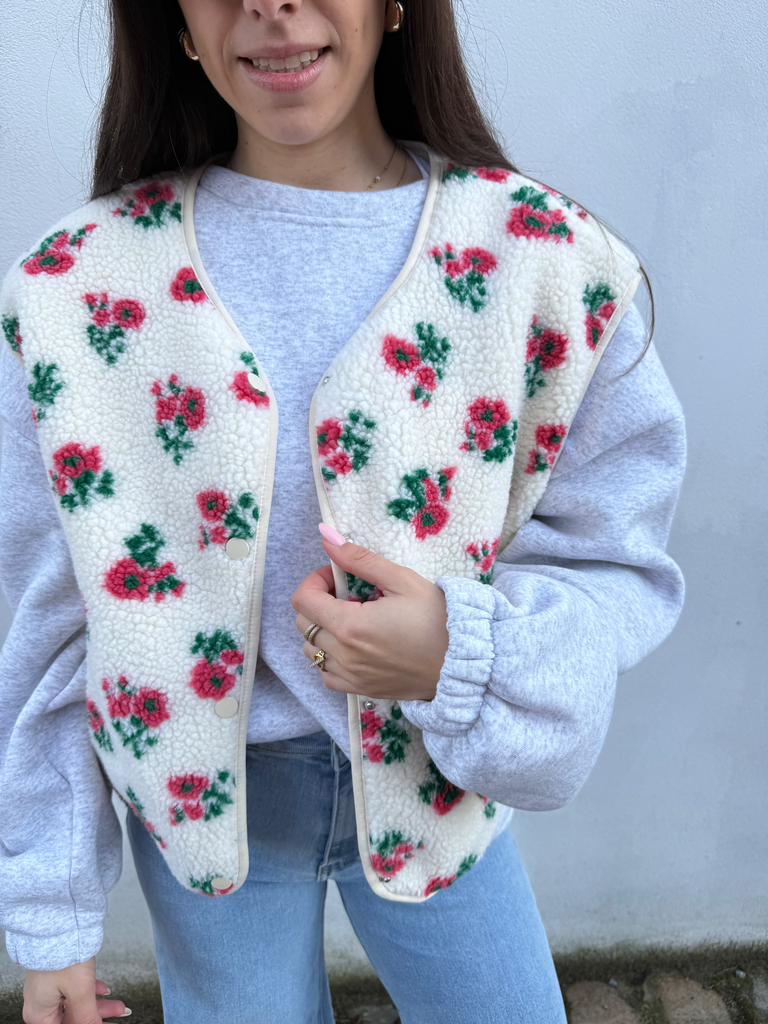 Veste teddy Flower