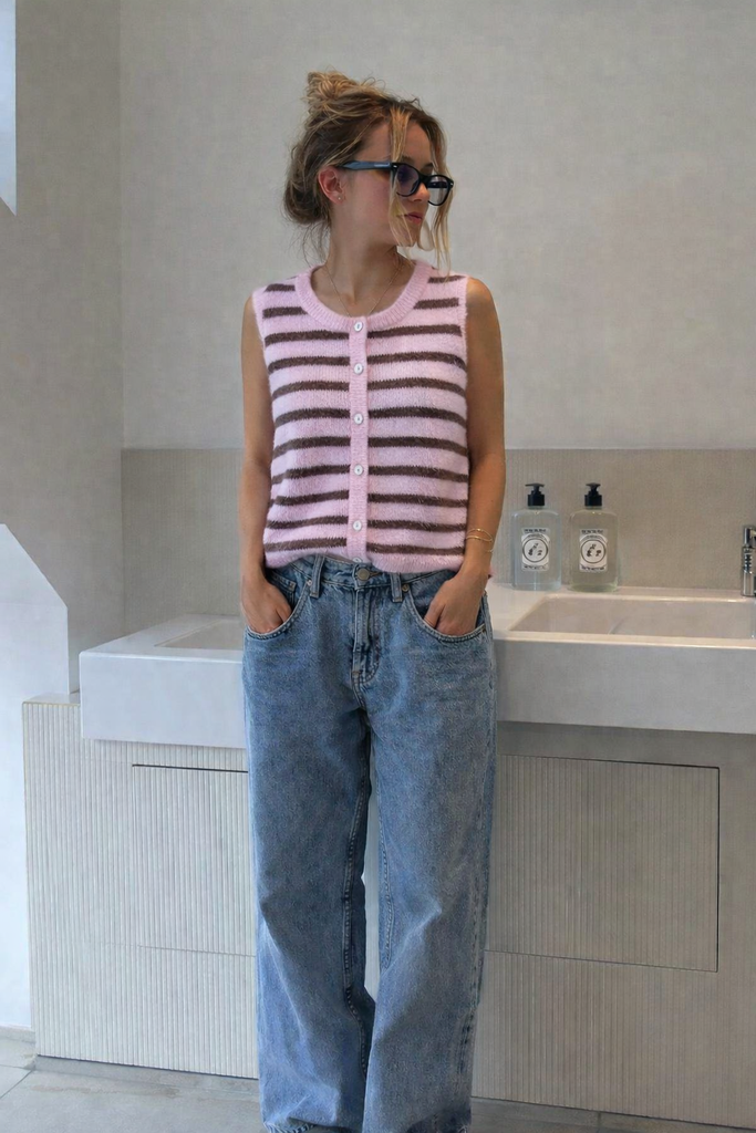 Débardeur Val (choco/rose)