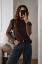 Débardeur + sous pull Nesrine (choco)
