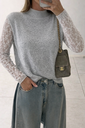 Débardeur + sous pull Nesrine (gris)