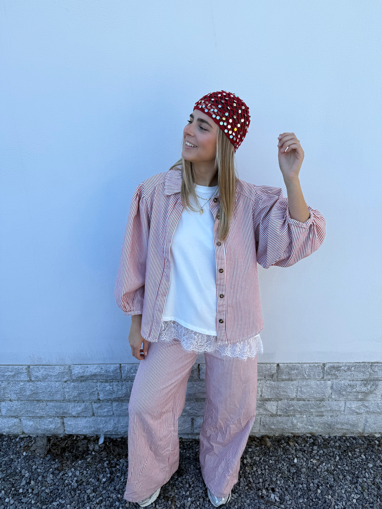 Chemise Margaux (rouge/blanc)