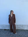 Pantalon en lin Choco