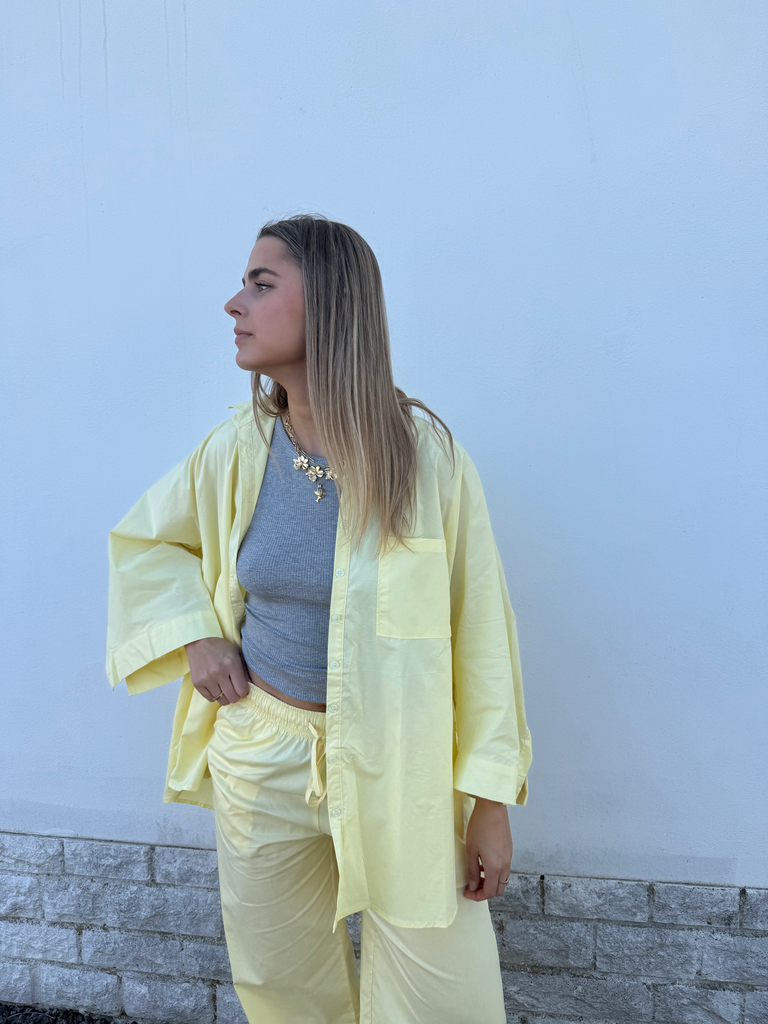 Chemise overisze Butter