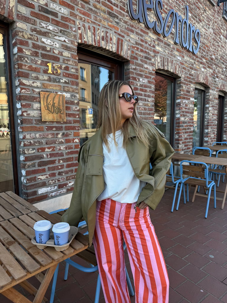 Veste oversize Carmen (vert olive) (S)