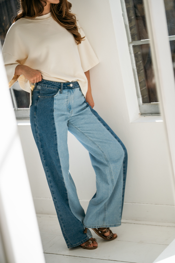 Jeans bicolor Valérie