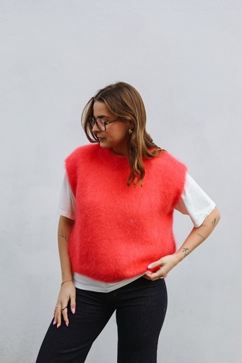 Débardeur Mohair (corail)