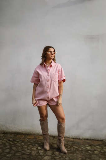 Combishort Chuck (rose pâle) 