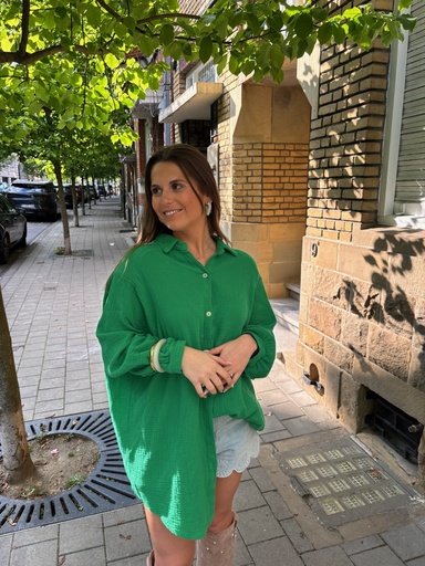 Chemise gaze de coton (vert)