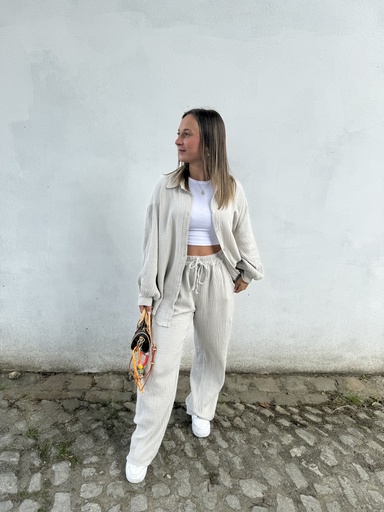 PRE ORDER Ensemble gaze de coton (greige)