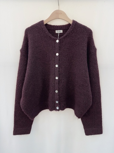 Cardigan Lala (prune)