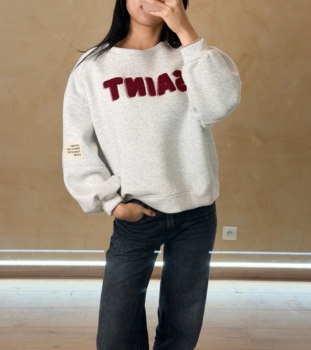 Sweatshirt Saint (gris)