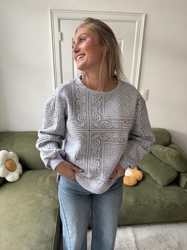 Sweatshirt Bandana (gris)